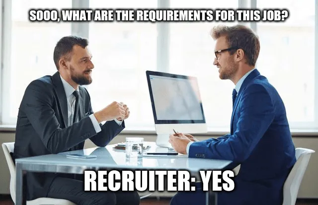 Daily discussion within candidates and recruiters during an IT Job Interview